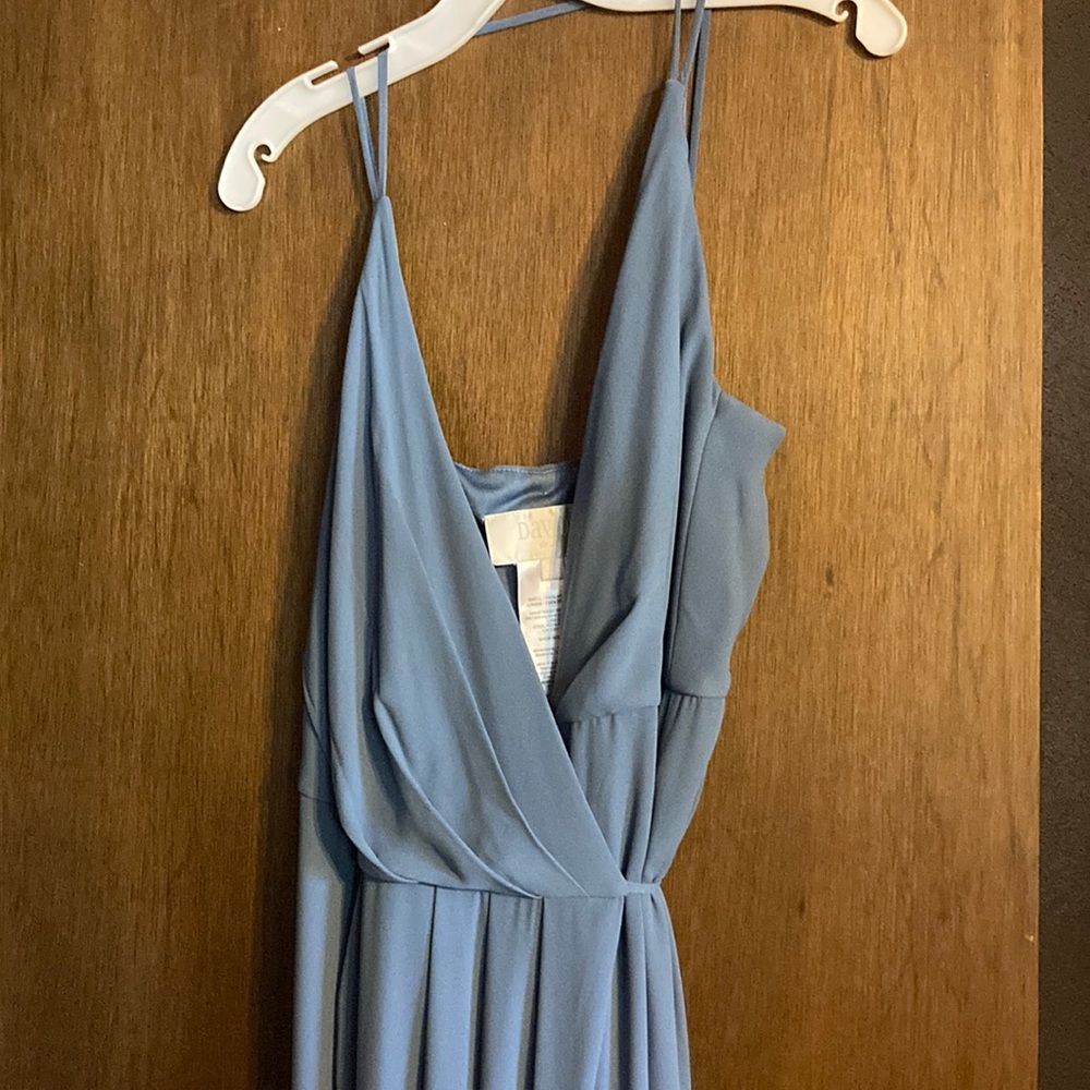Steel Blue bridesmaid dress